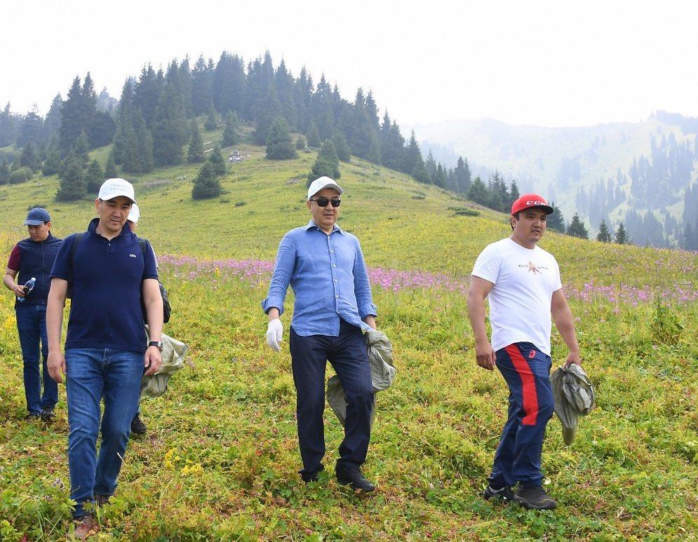 Как прошла акция #TazaQazaqstan с участием Бакытжана Сагинтаева на Кок-Жайляу